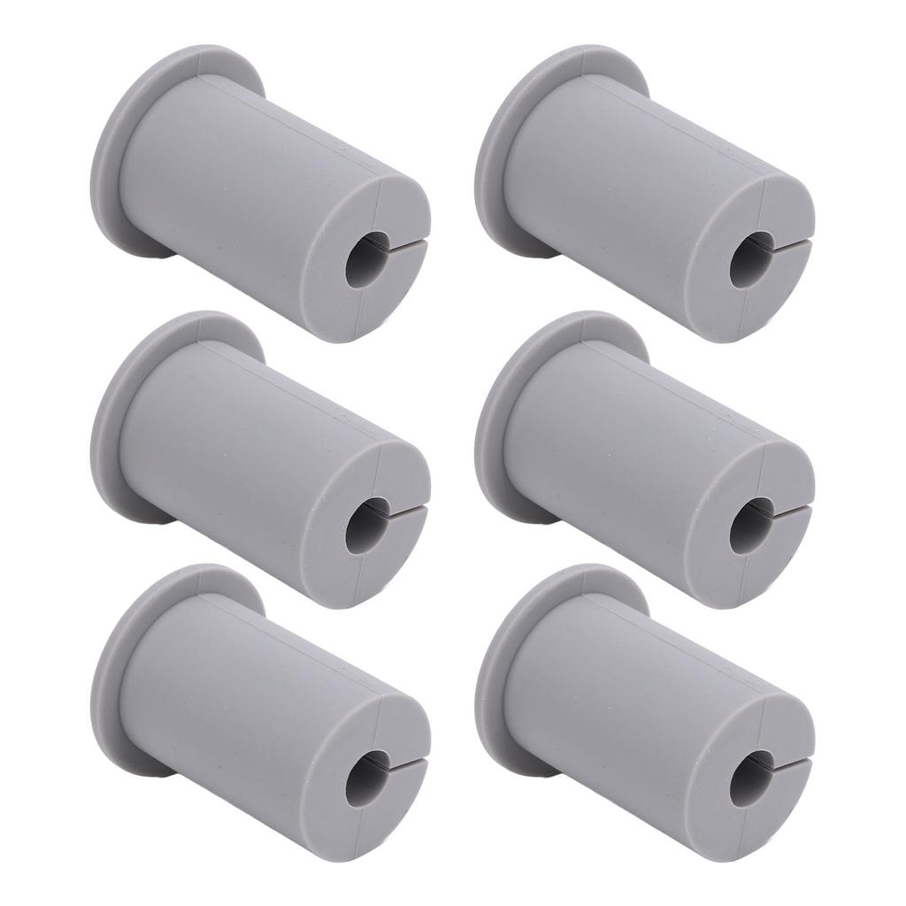 6 Stück Ethernet-Kabelverlegungskit Verbesserte Optik Silikonkabel Wanddurchführungstülle für 1-Zoll-Wand