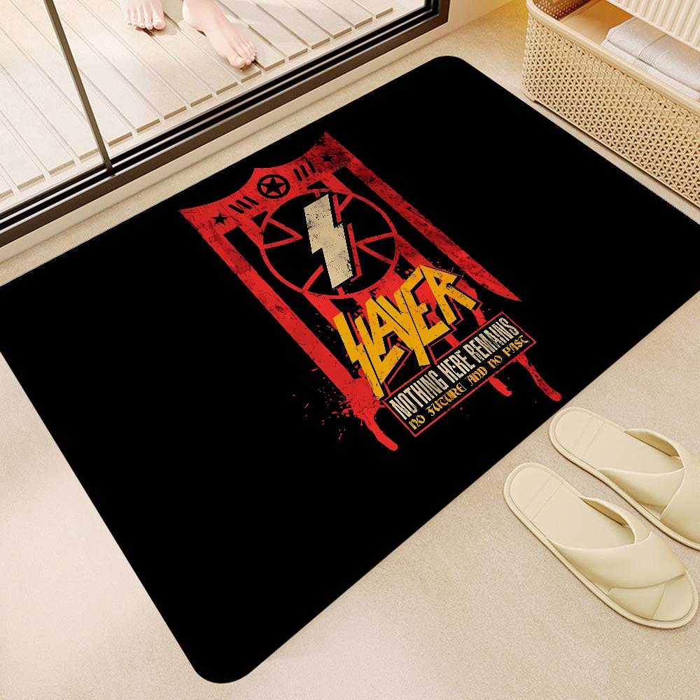S-Slayer Heavy Metal Band Music Room Mats Nordic Style Home Doormat Bathroom-Toilet Mats Bedroom Hotel Decor Mat