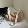 Pu Leather Casual Autumn Winter Shoulder Tote Soft Matte Suede Leather Women's Bag 2 Set Messenger Bag Adjustable Strap Handbags