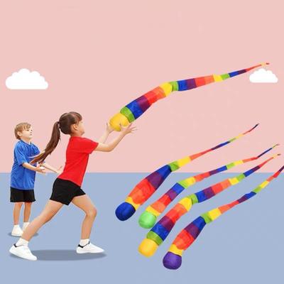 Catch Long Tail Sandbag Eco-Friendly Fabric Throwing Soft BallKid Toy Meteor Ball  Kindergarten