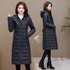 Women's Over-the-knee Long Plus-size Coats for Mothers, Winter Slimming Thickened Down Cotton Coats To Protect Against The Cold