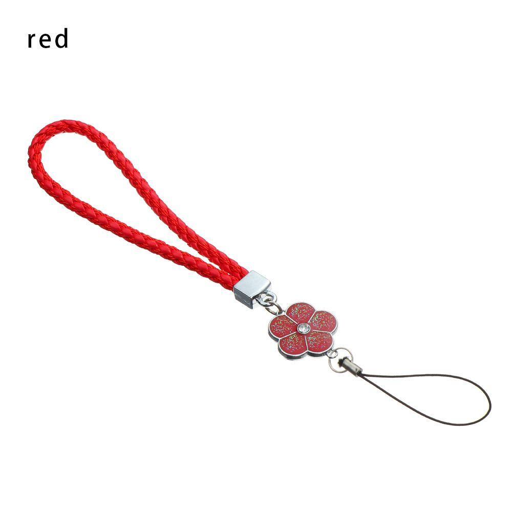 

Plum Blossom Woven Mobile Phone Lanyard Phone Strap Lanyard Keychain Wrist Rope Anti-lost Lanyard