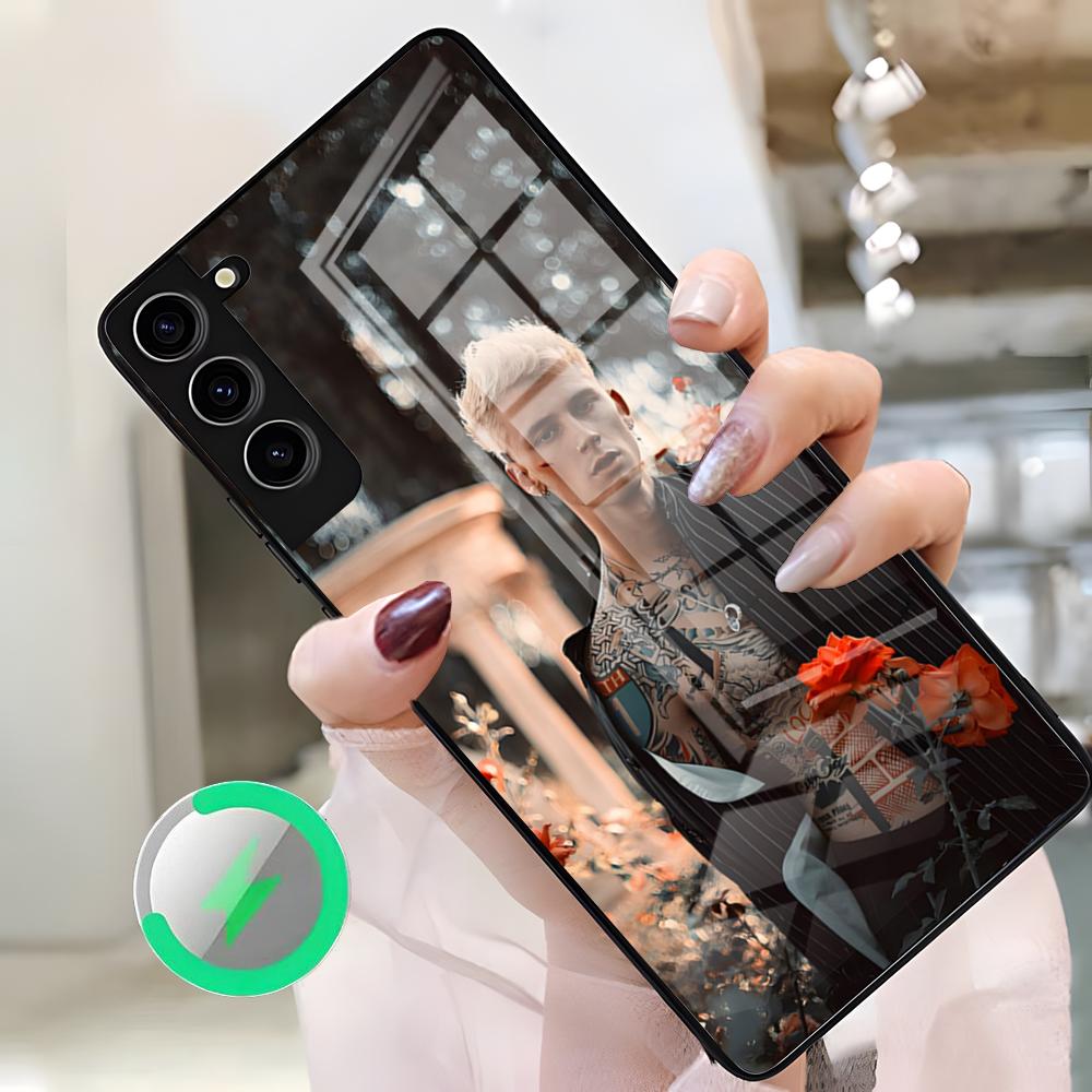 

Machine Gun Kelly Phone Case For Samsung S26 Ultra S25 Edge S23 S22 S21 S20 Ultra Plus S24 Fe A25 Magnetic Glass Cover Samsung S24