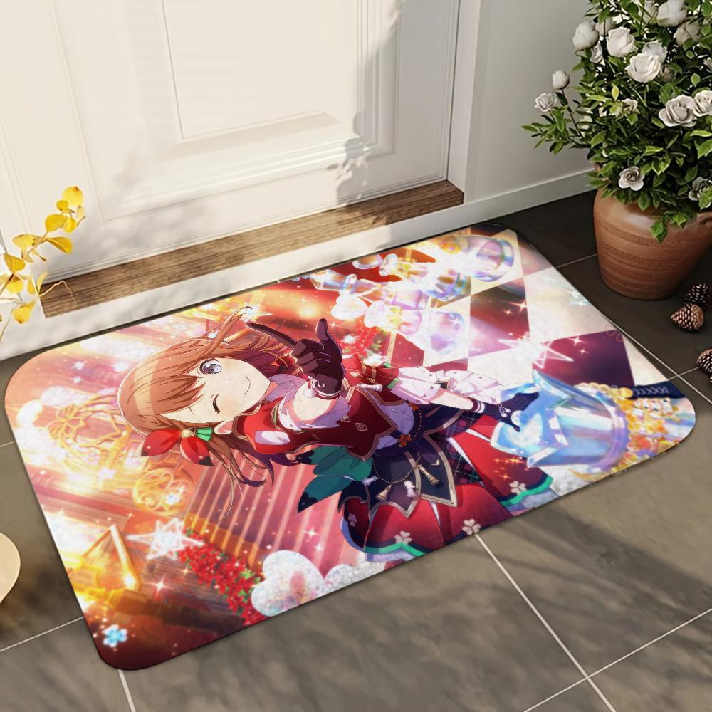 1pc Project S-Sekai Bathroom Absorbent Mats Anti-Slip Mats Home Decor Supplies Carpets Home Kitchen Floor Mats