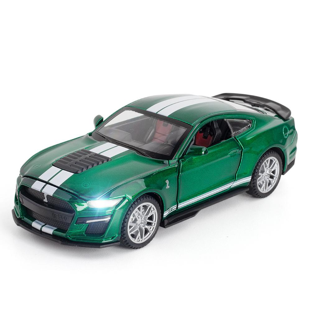 MJTU2 1:32 Ford Mustang Shelby GT500 Alloy Sports Car Model Diecast & Toy Vehicles Metal Car Model Simulation Collection Kids Toy Gift