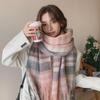 2024 Winter High-End Versatile Striped Scarf: Thickened, Warm, and Chic Korean Autumn/Winter Shawl
