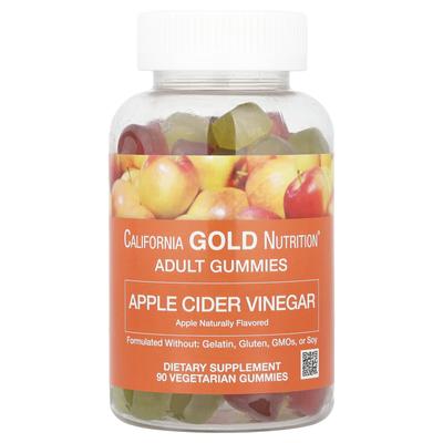 California Gold Nutrition, Apple Cider Vinegar Gummies, Natural Apple Flavor, 90 Vegan Gummies