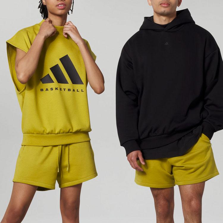 Adidas Ss23 Chapter 03 Series Solid Double-Sided Knit Casual Shorts Unisex Bottoms Olive-Green IN4249