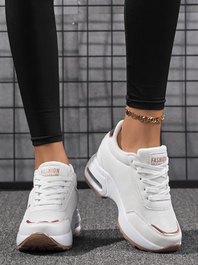 Women's Casual Lace-up Sneakers - Lightweight Walking Shoes