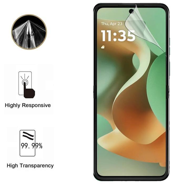 Screen Protector for Motorola Razr 60 [2 Pack] Ultra Thin Resistant Protective Plastic Film Phonillico®