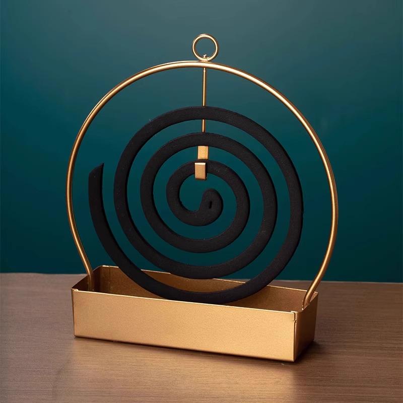 Fireproof Mosquito Repellent Incense Holder: Indoor Coil Tray & Censer Stand