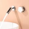Brushed Gold Bathroom Wall Mounted Concealed Mixer Faucet Bathroom Hot And Cold Mixer Tap