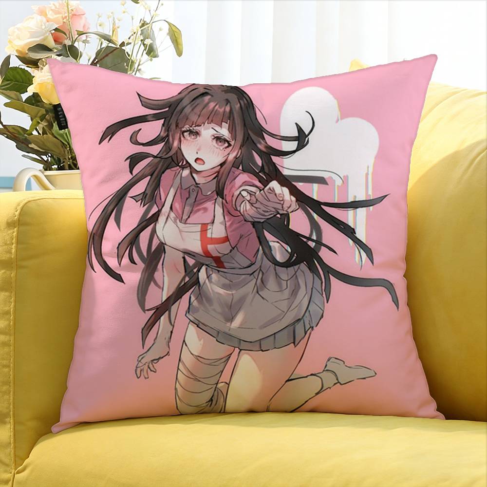 Video Game MMikan Tsumiki World Various Sizes Square Pillow Case For Car Home Bedchamber Decor