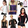 Unisex Sequin Y Back Suspenders 3 Clips Adjustable Elastic Braces