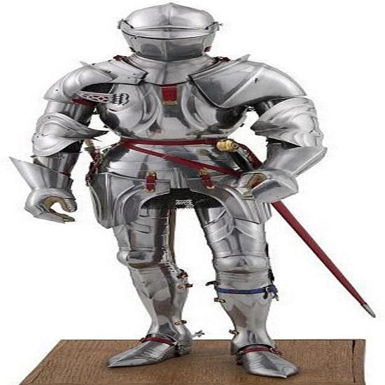 

Halloween Medieval Knight Crusader Suit of Armour Wearable LARP Reenactment Costume Gift Items