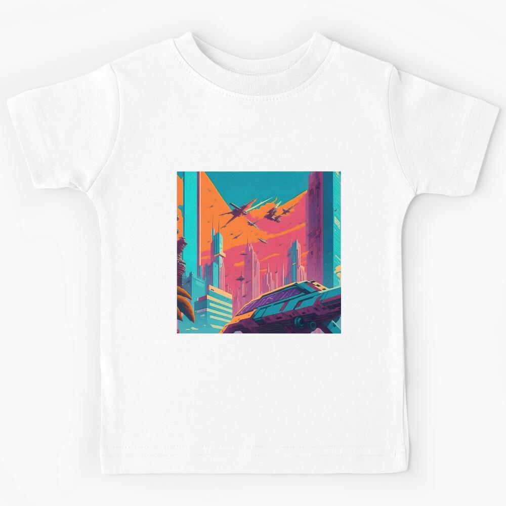 Evoking the Future: Retro-inspired Poster Art Print Kids T-Shirt 170