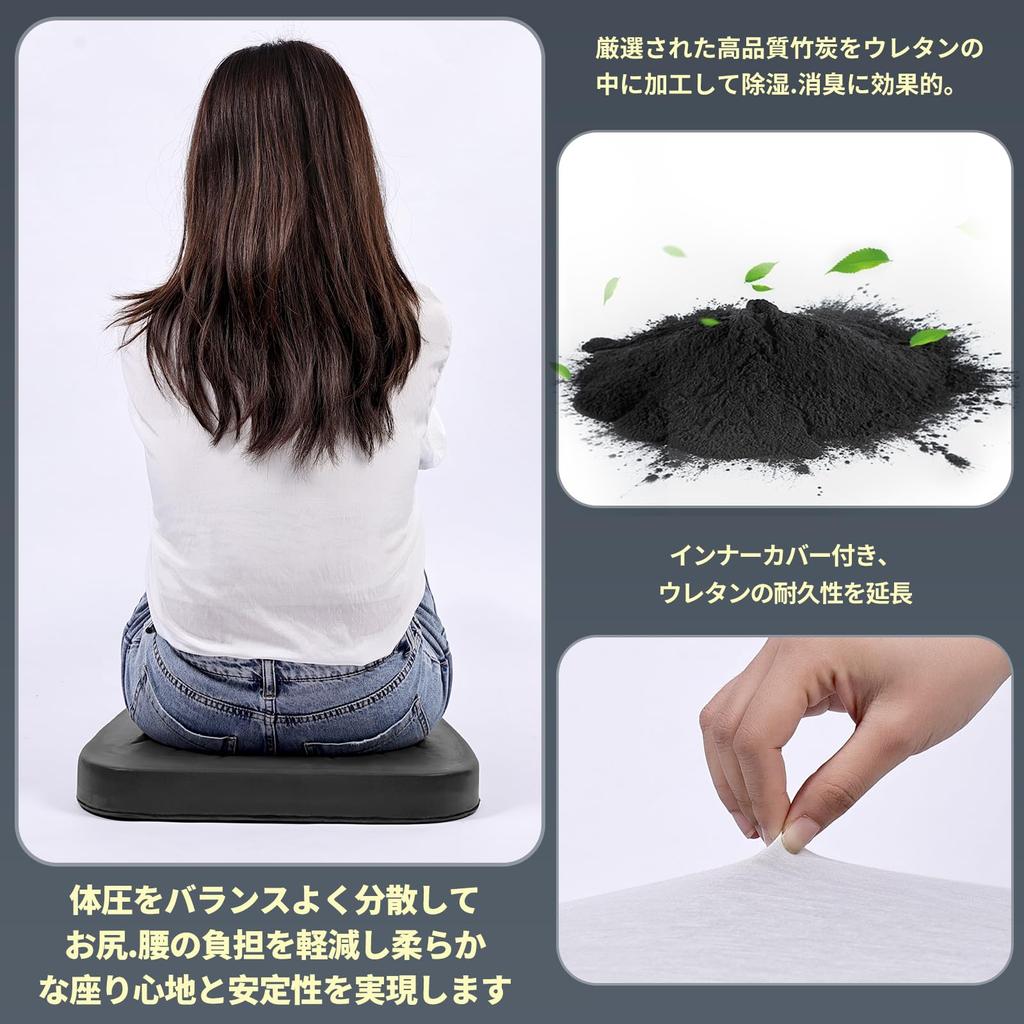 HAVARGO Seat Cushion for Set of Memory Foam High Double Layered Chair Comes with Hurt Your Memory Foam Washable Dining Chair Seat Cushion Chairs, 2, +