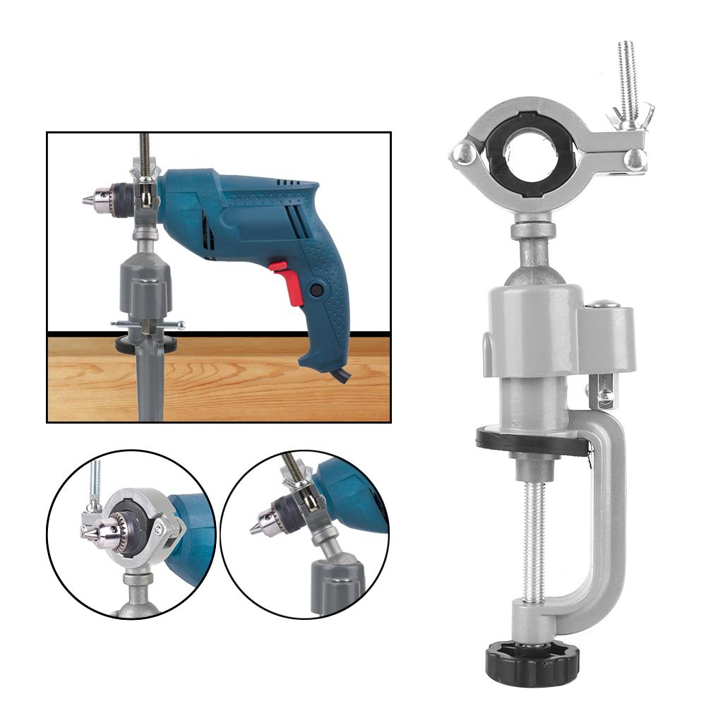 Stand Bench Vise Clamp Electric Drill Stand Holder Bracket Rotating Table Vise Swivel Multifunctional Used For Dremel Mini Drill Die Grinder