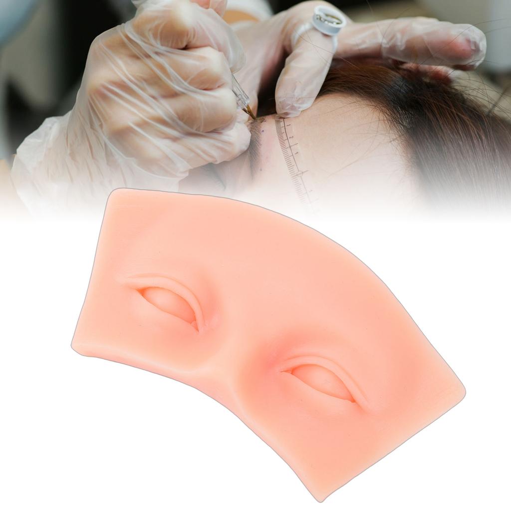 Silicone Eyebrow Practice Model Easy Coloring 5D Eyebrow Practice Board for Beginners