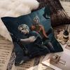 Fashion R-resident Game E-evil Maple Design Cushion Cover Happy Autumn Harvest Decor Holiday Decorati Pillow Cover