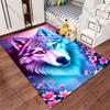 Mystical wolf nature elegance carpet Yoga living room room decor children's crawling mat doormat area rug games mat