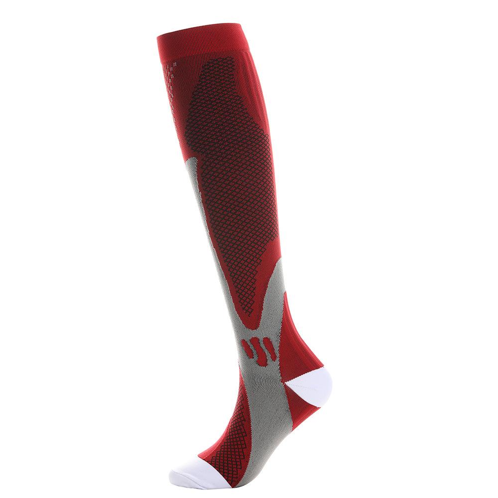 Unisex Nylon Compression Socks for Summer Outdoor Sports, Fitness and Yoga - Elastic Calf Length Athletic Socks