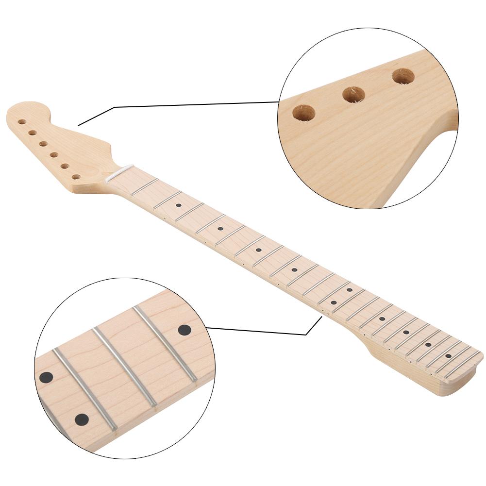 Guitar Neck with 22 Fret Electric Canada Maple Rosewood Fingerboard Repalcement for Fender
