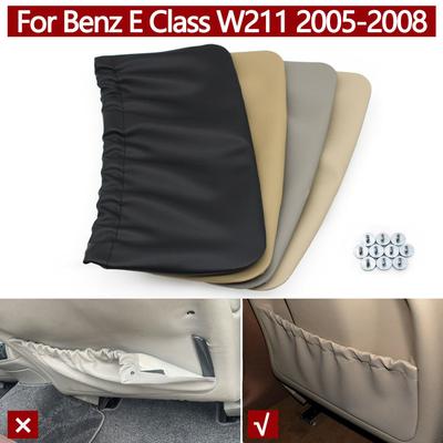 Samochód Lewy Prawy Skórzana Kieszeń do Przechowywania na Oparciu Pokrywa Uchwyt Siedzenia Listwa Wykończeniowa Dla Mercedes Benz Klasa E W211 E200 E250 E300 2005-2008