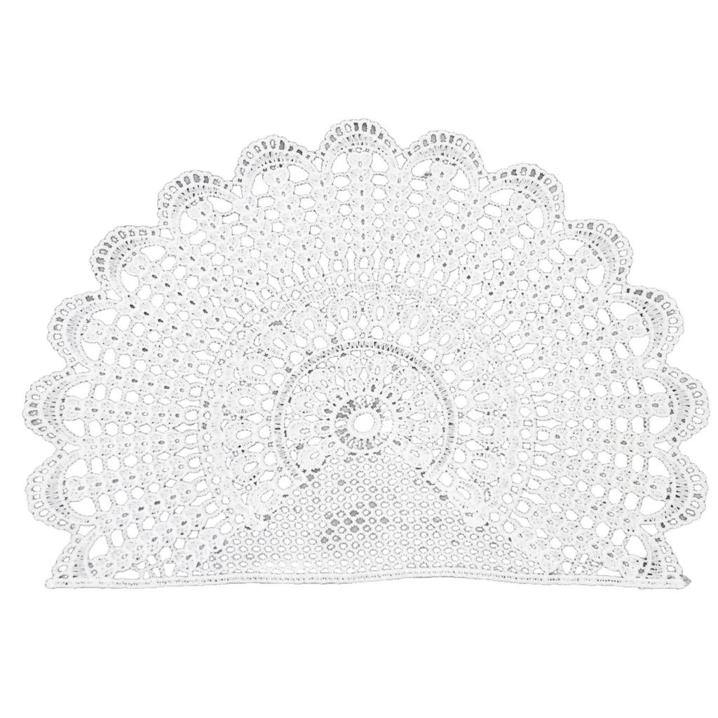 New Milk Silk White Semi-Round Clothing Waist Decoration Lace Accessories Diy Handmade Accessories