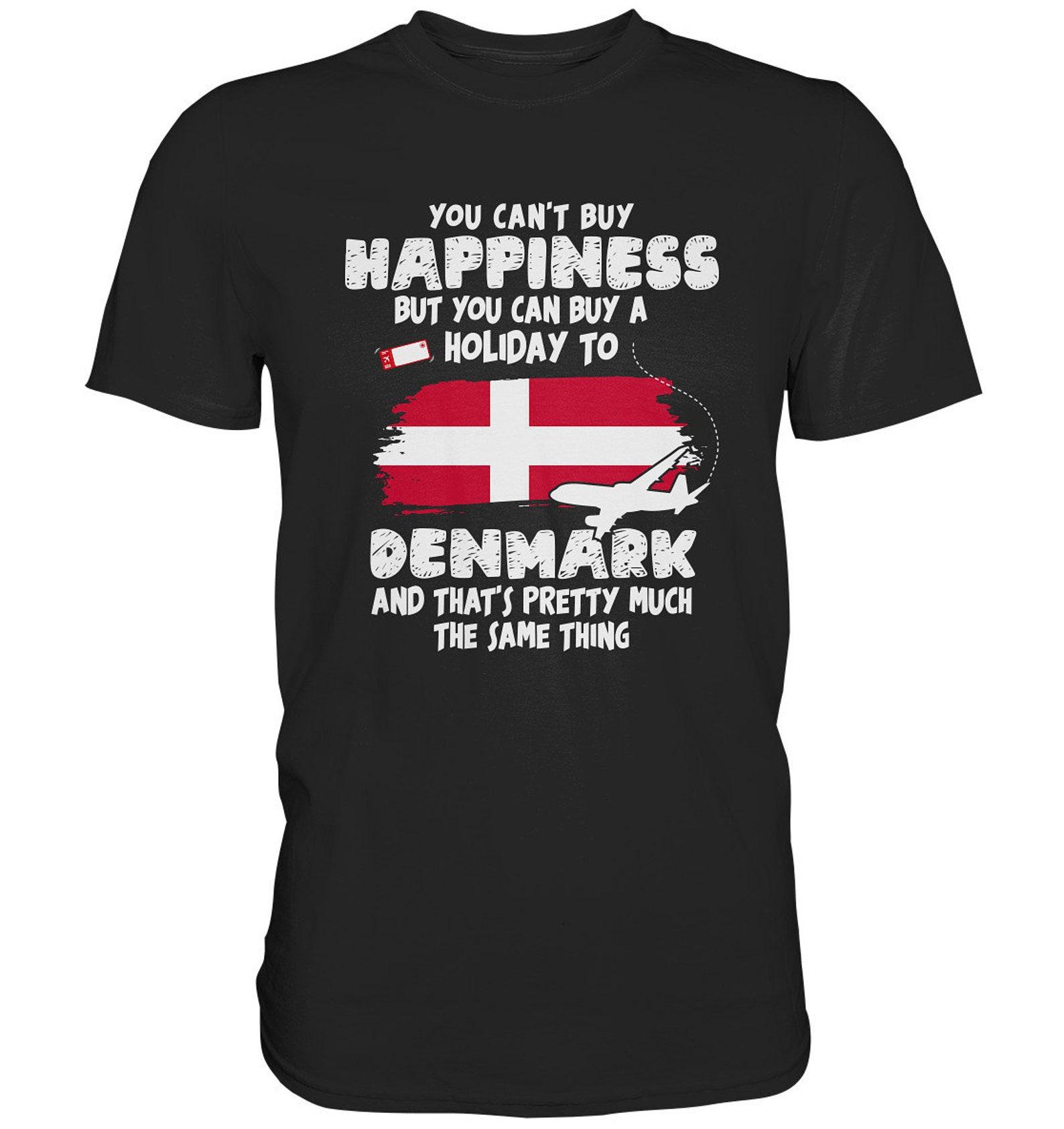 Holiday To Denmark T-Shirt Danish Flag Copenhagen Gift - Premium Shirt L