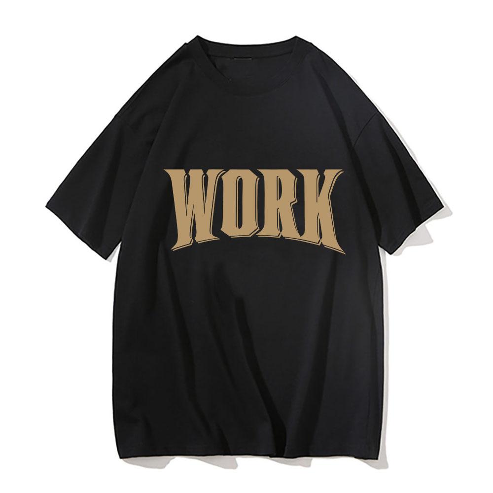 Ateez Work Tshirt 2026 Album Funny Unisexunisex Tees Clothing Harajuku Tshirt Unisex Vintage Cotton Tops Hip Hop Short Sleeve