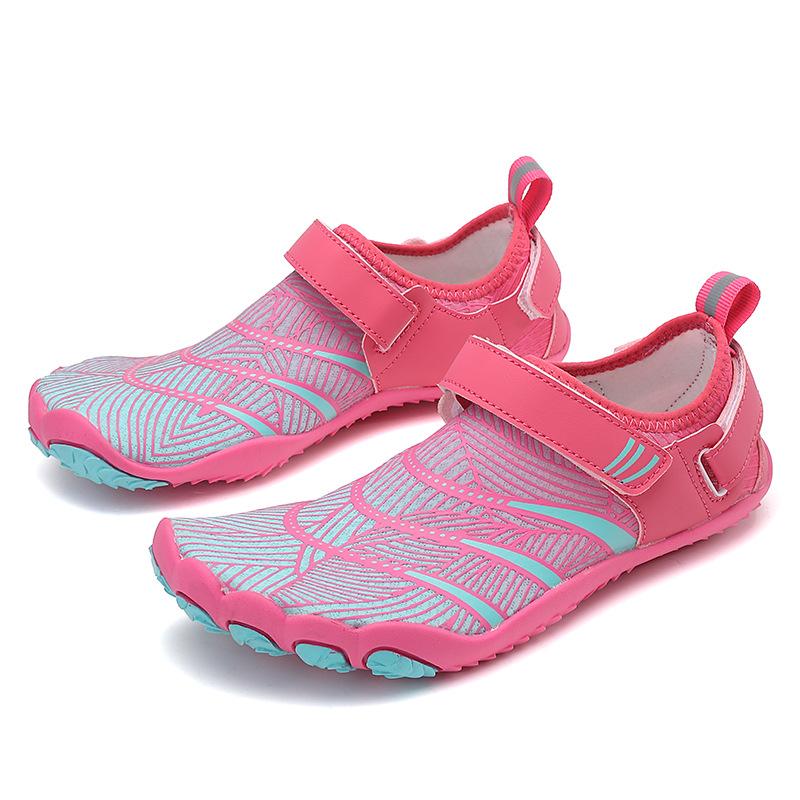 Large Size Couple's New Five-finger Outdoor Swimming, Wading Fitness Shoes, Beach Shoes, Breathable and Non-slip Parent-child Stream Walking Shoes