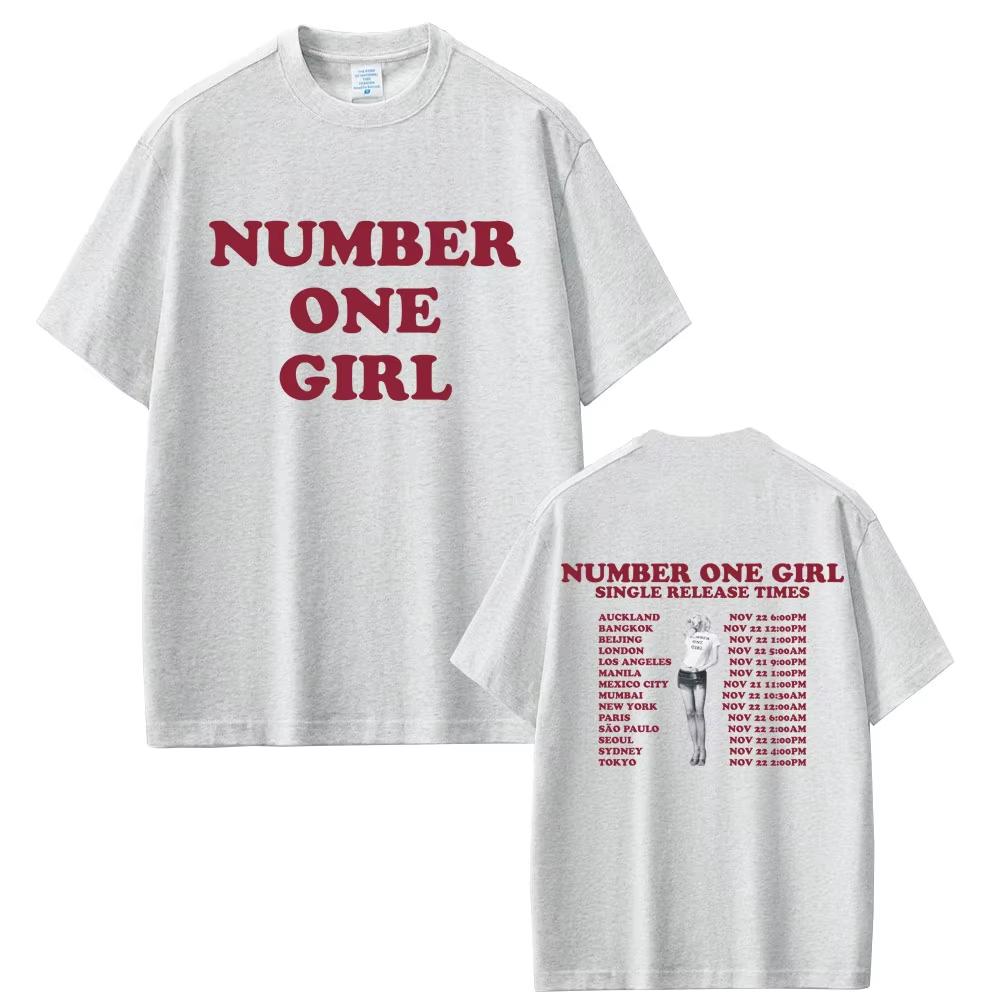 Rosé Number One Girl 2025 T-shirt Men Women Korean Fashion Trend T Shirts Unisex Casual Cotton Crewneck T-shirts Fans Gift