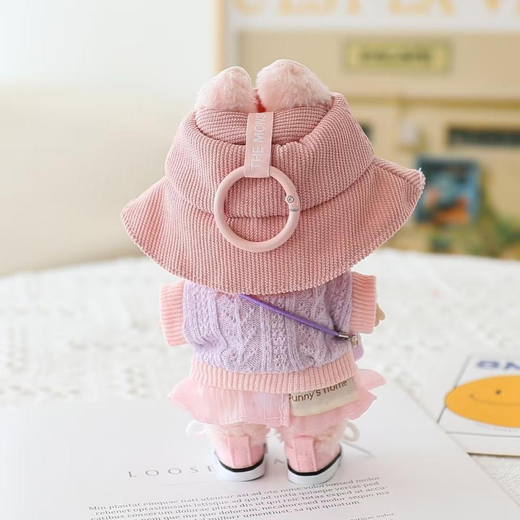 Stylish Kawaii Outfit Set 5 Pieces Plush Clothes 17cm Dolls Cartoon Toy Accessories