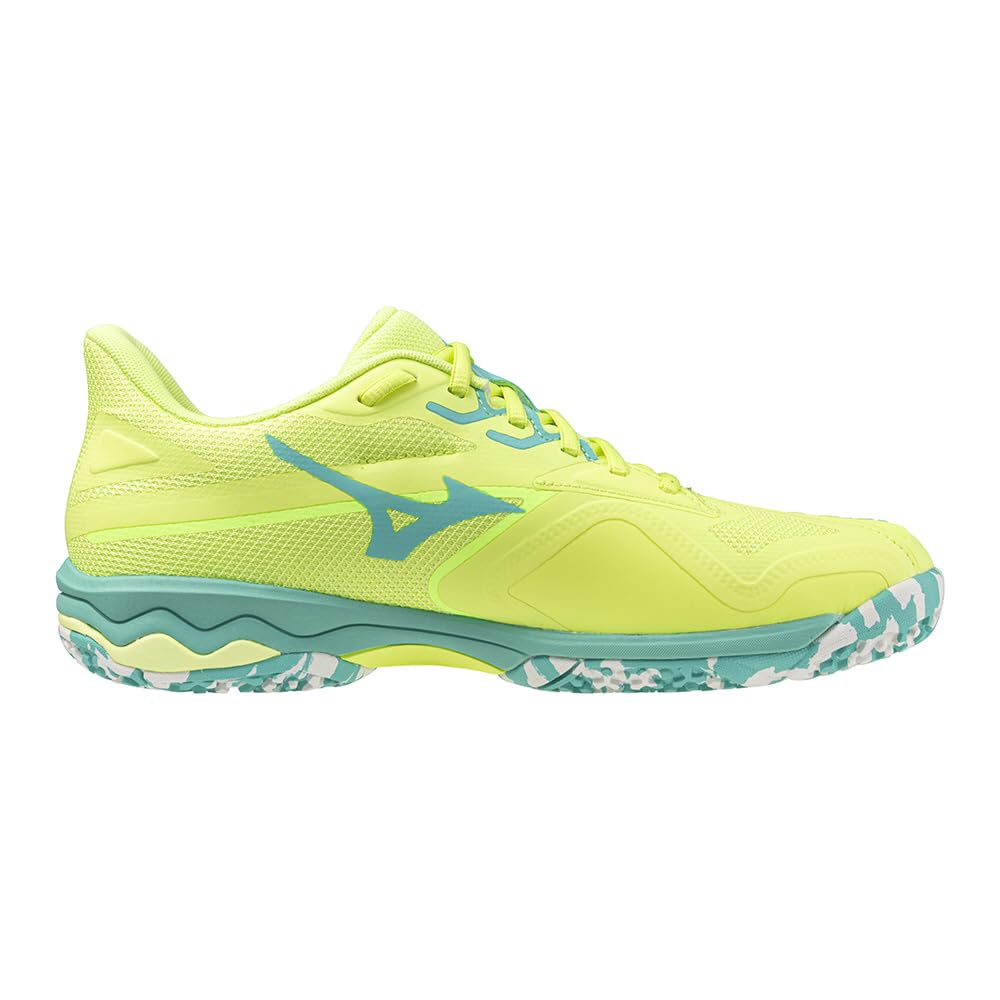 Tennis Shoes Wave Exceedrite 2 OC Artificial Grass Court Club Activities Lightweight Soft Tennis Hard Tennis Yellow X Green X White Cm 2E [Mizuno]