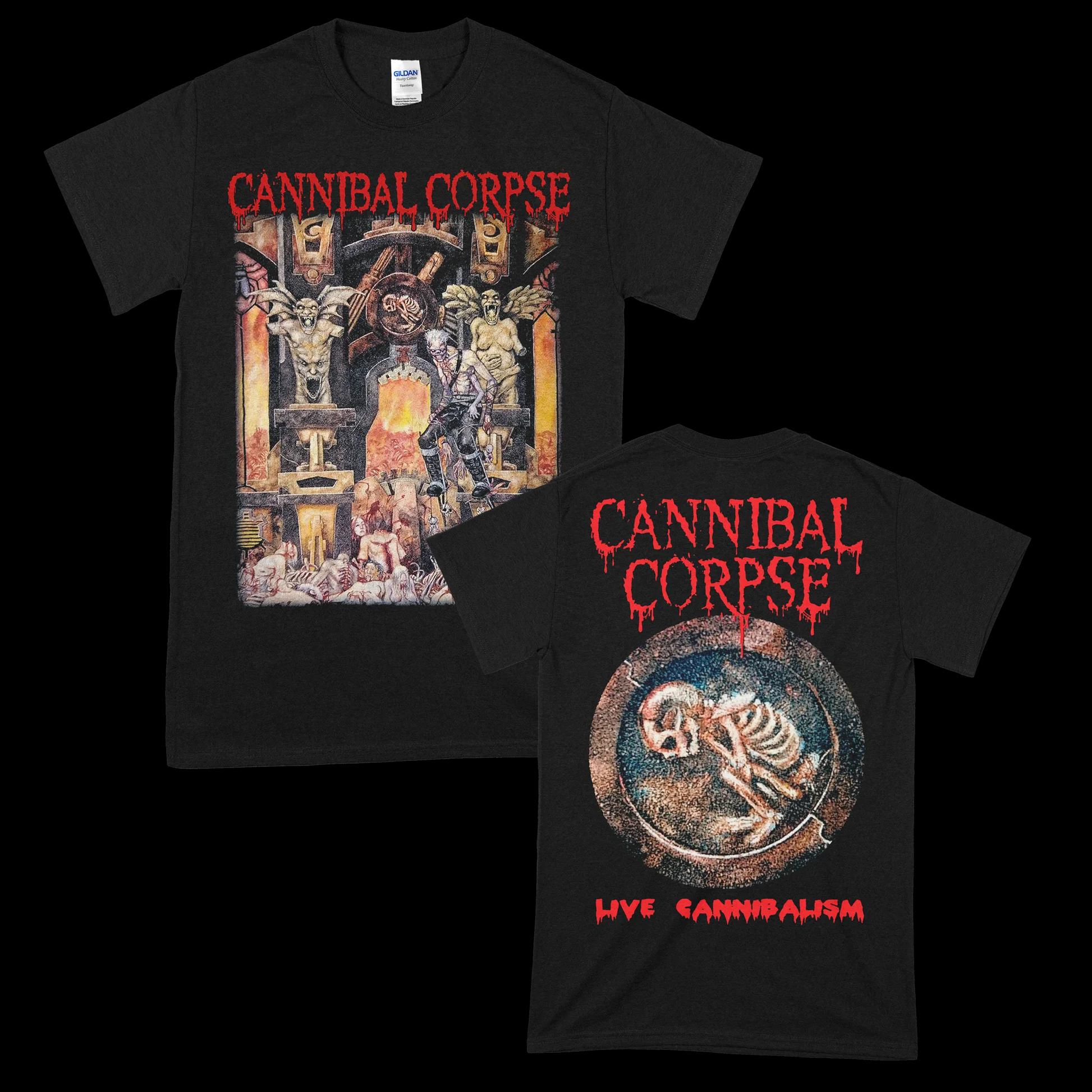 

Heavy Metal Band Cannibal Corpse Graphic T-shirt Men Oversized Street Y2k Short Sleeve Death Metal Style Loose Tee Shirt Cotton Female Male Clothing XXXL помаранчевий