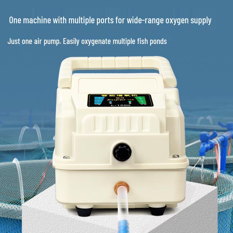 High-Power Adjustable Lithium Battery Oxygen Pump for Fish Tanks and Ponds