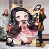 1pc nezouko5 Theme Blanket - Digital Print, Polyester, Cozy for All Seasons, Perfect for Outdoor, and Travel