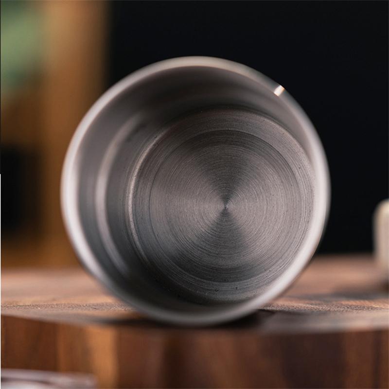 280ML Beer Wine Cups with Lid Stainless Steel Camping Cup Tea Coffee Milk Mug Stackable Picnic Water Cup for Travel Hiking