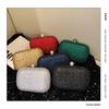 Borsa Piccola Decorativa da Donna alla Moda con Strass Lucidi a Forma di Scatola Borsa da Sera Temperamento alla Moda Elegante Borsa a Mano