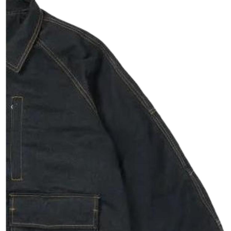Palace FW22 Kevlar Denim Bomber Jacket with Multiple Pockets Men Outerwear Indigo P23JK103