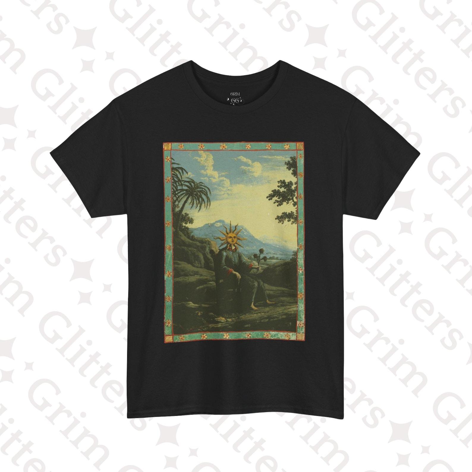 Alchemist Illumination T-Shirt: Clavis Artis, Occult Hermetic Tee 2XL