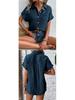 European American Women's Cotton Shirt - 2026 Summer Collection: Solid Color Casual Button-Up