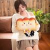 Plush Toast Bread Pillow Kawaii Food Toast Soft Doll Winter Hand Warmer Home Decoration Cushion Kids Toys Birthday Gift