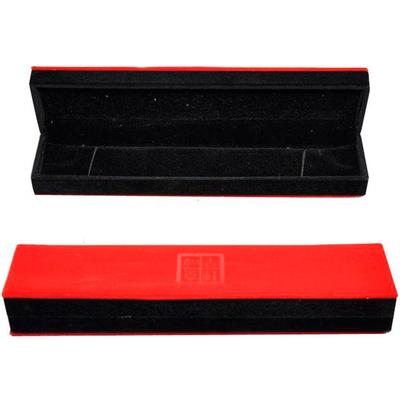 1 Pcs Rectangle Necklace Box Classic Velvet Pendant Gift Box Long Chain Jewelry Display Boxes for Engagement Wedding