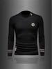 European Trend: Men's Embroidered Wool Sweater - Autumn/Winter Long Sleeve Knit Pullover