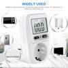 220V Electricity Power Meter Wattmeter LCD Energy Meter Socket Electric Tester FR US UK AU BR Measuring Outlet Power Analyzer