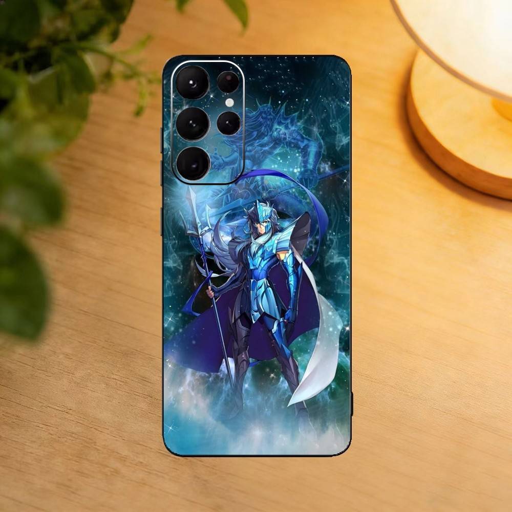 S-Saint Anime S-SeiyaS phone Case For Samsung S25,24,21,22,23,30,Ultra,20,Plus,Fe,Lite,Note Soft Black Cover