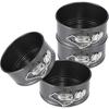Premium-For Mini Springform Pan Set 4-Inch, 6-Piece Small Nonstick For Mini Cheesecake Pans For Baking Pizzas And Quiches Cake M
