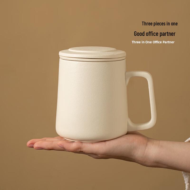TLAKEHO Ceramic Tea Separation Mug